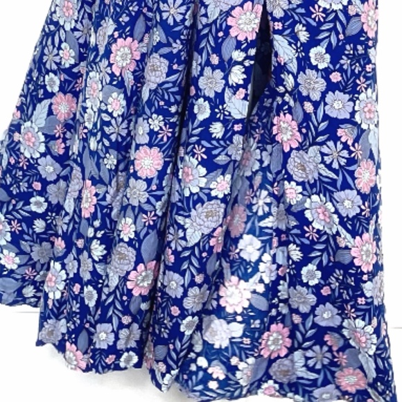 NWT Abel the Label Anthropologie Blue Bell Cottage Floral Maxi Halter Dress - Picture 12 of 13
